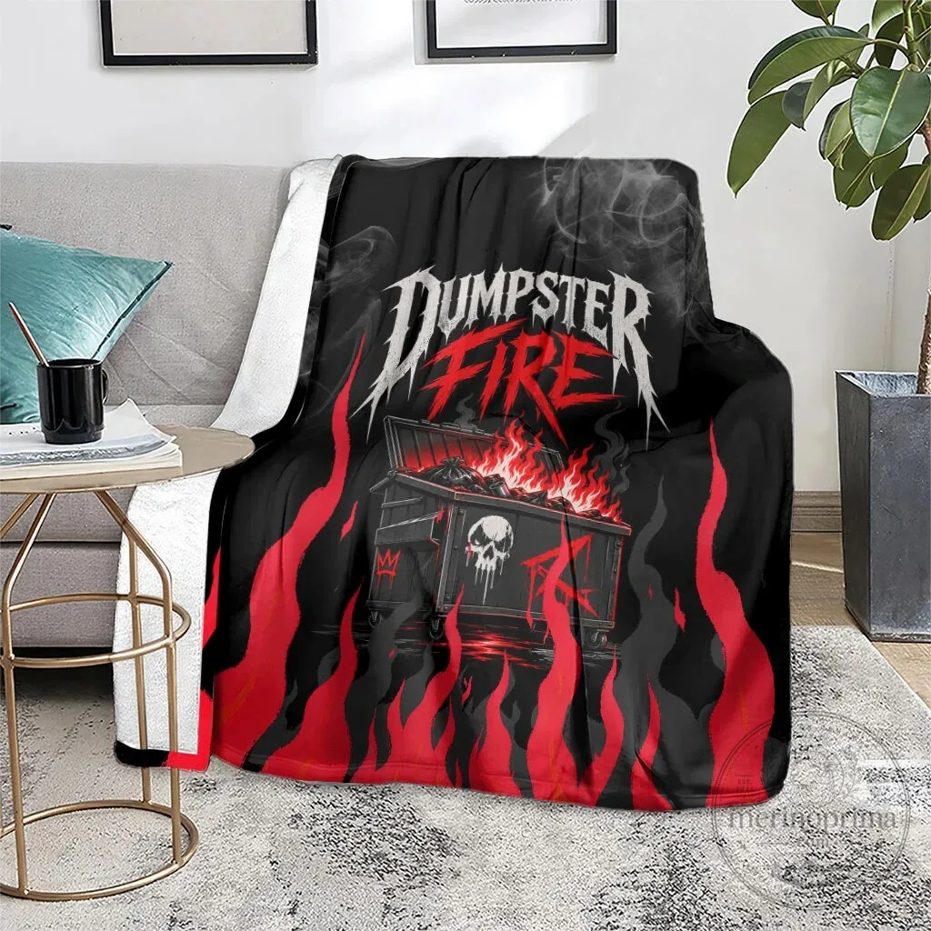 Dumpster Fire Everything is Fine Skull Sarcastic Heavy Metal Blanket 14 Dumpster Fire Everything is Fine Skull Sarcastic Heavy Metal Blanket