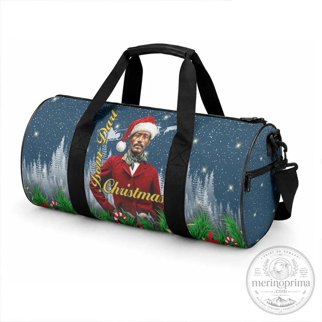 Isom Dart Christmas Black Cowboy Santa Western Snow Winter Duffle Bag 9 Isom Dart Christmas Black Cowboy Santa Western Snow Winter Duffle Bag