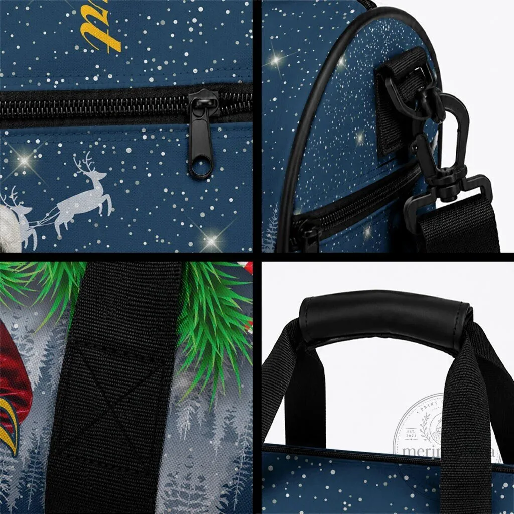 Isom Dart Christmas Black Cowboy Santa Western Snow Winter Duffle Bag 10 Isom Dart Christmas Black Cowboy Santa Western Snow Winter Duffle Bag