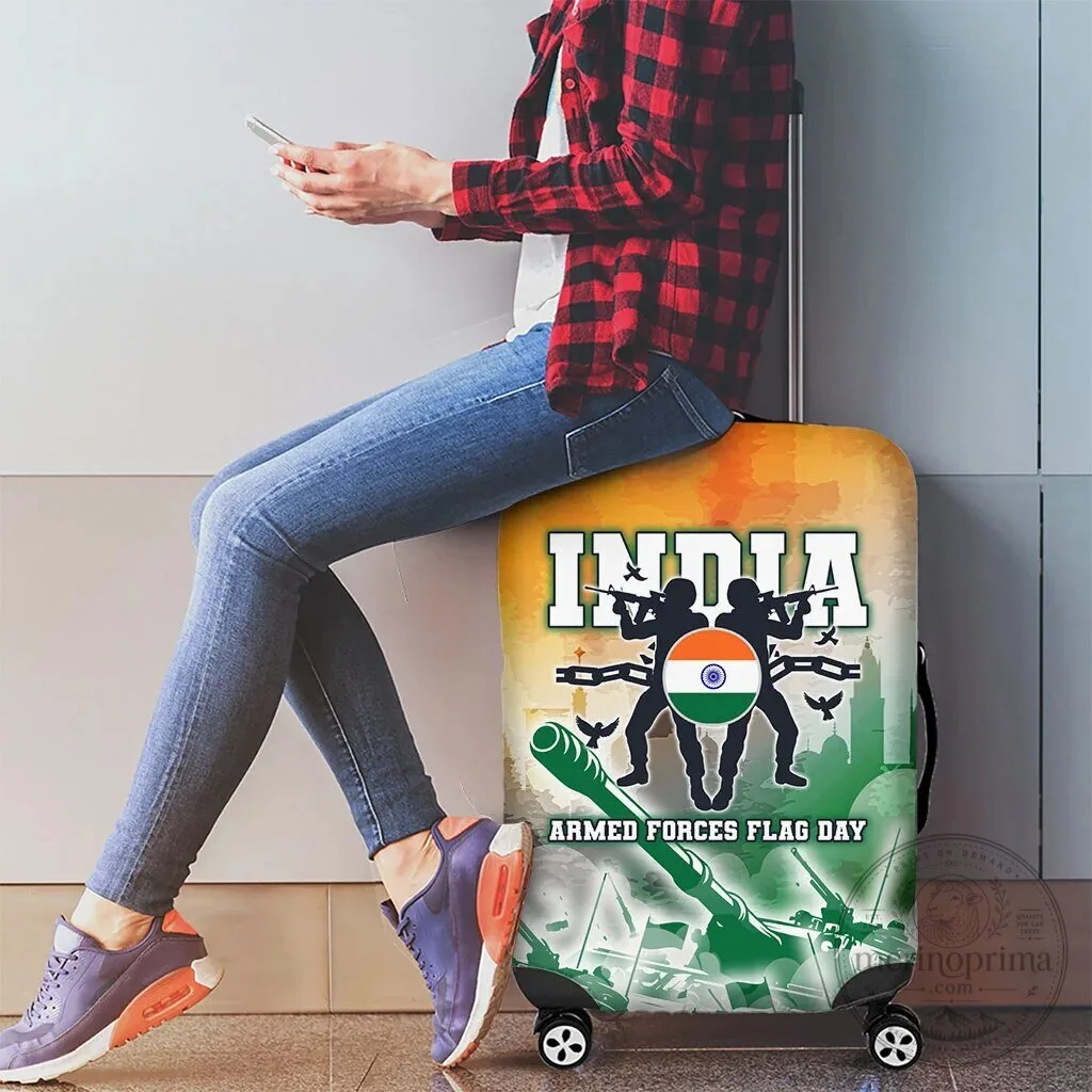 India Armed Forces Flag Day Military Silhouette Suitcase Luggage Cover 11 India Armed Forces Flag Day Military Silhouette Suitcase Luggage Cover