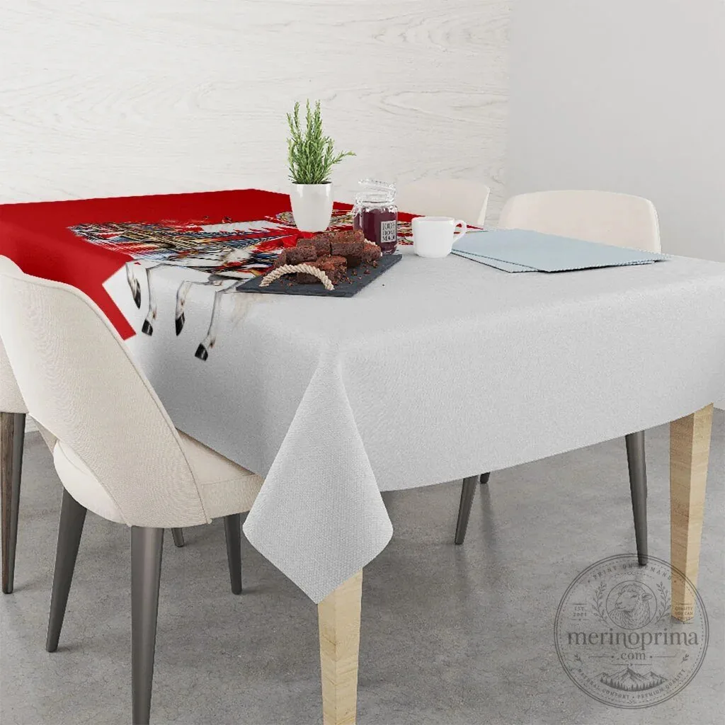 Bahrain National Day Cultural Emblem Flag Horse Knight Tablecloth 12 Bahrain National Day Cultural Emblem Flag Horse Knight Tablecloth