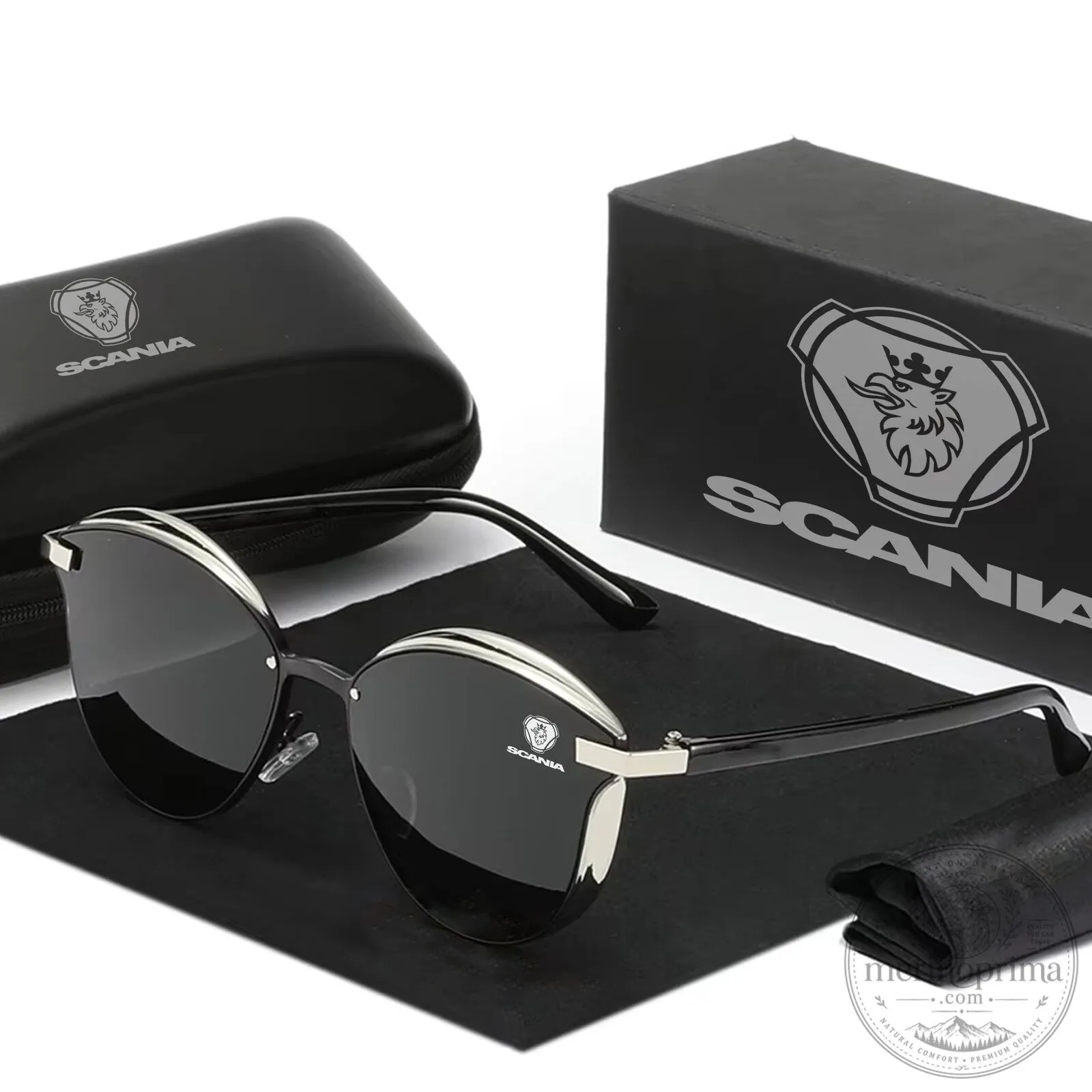 Scania Logo Cat Eye Polarized Women's Sunglasses