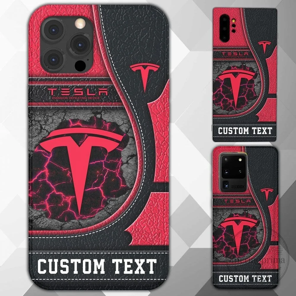 Tesla Motors Custom Name Phone Case