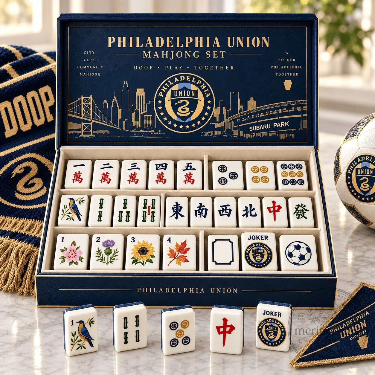 Philadelphia Union Mahjong Game Set