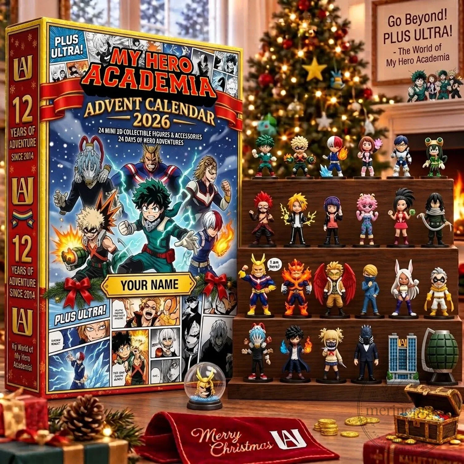 My Hero Academia Advent Calendar 2026 with 24 Collectible Mini Figures