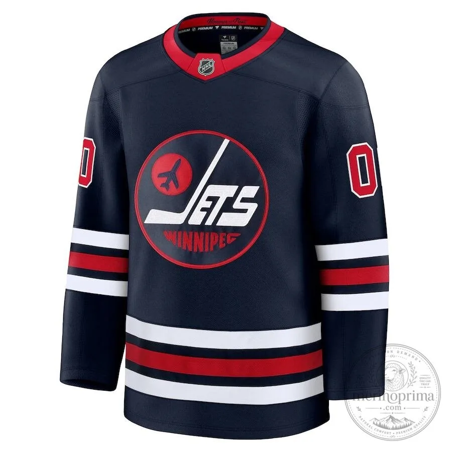 Winnipeg Jets Alternate Premium Custom Hockey Jersey