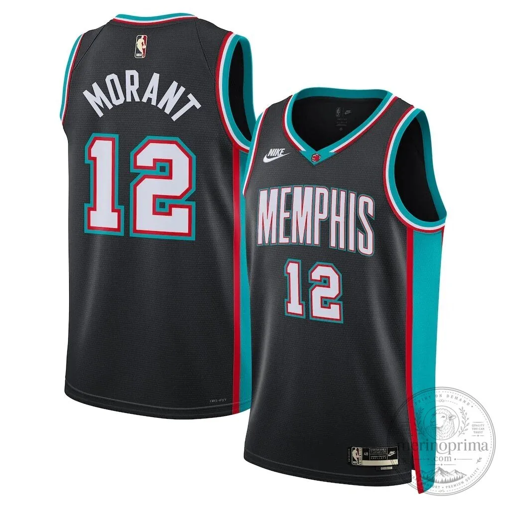 Ja Morant Memphis Grizzlies Nike Black Classic Edition Basketball Jersey