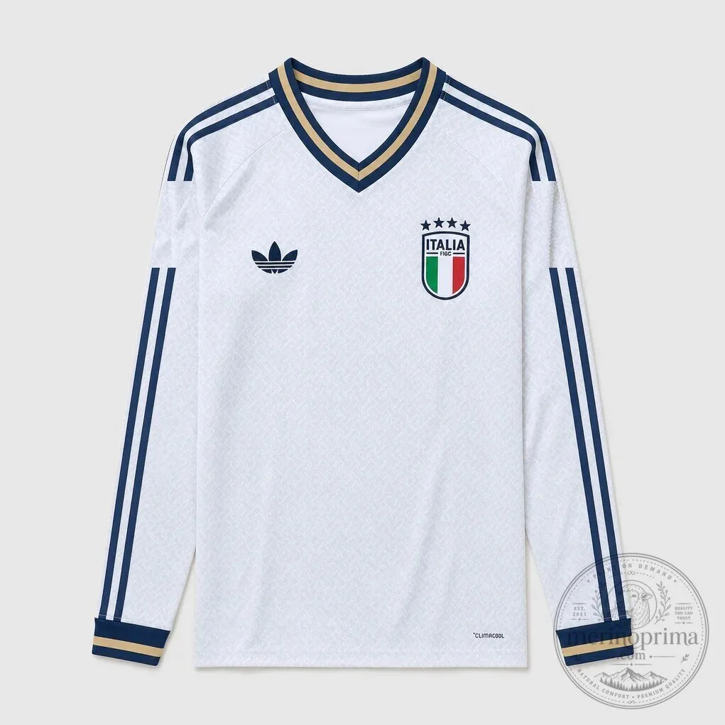 Italy National Football Team Away Long-Sleeve Jersey