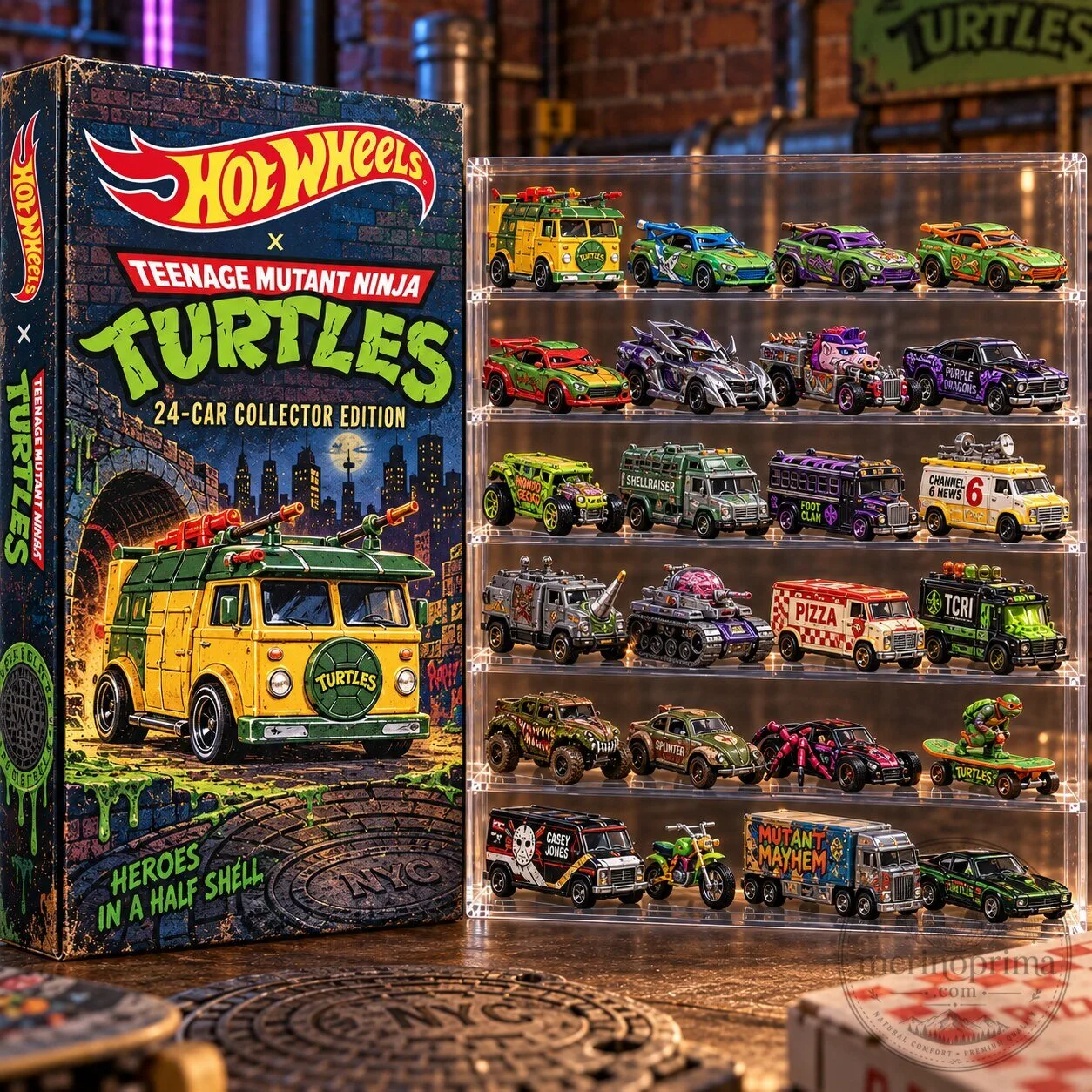 Hot Wheels Teenage Mutant Ninja Turtles 24-Car Collector Edition Advent Calendar