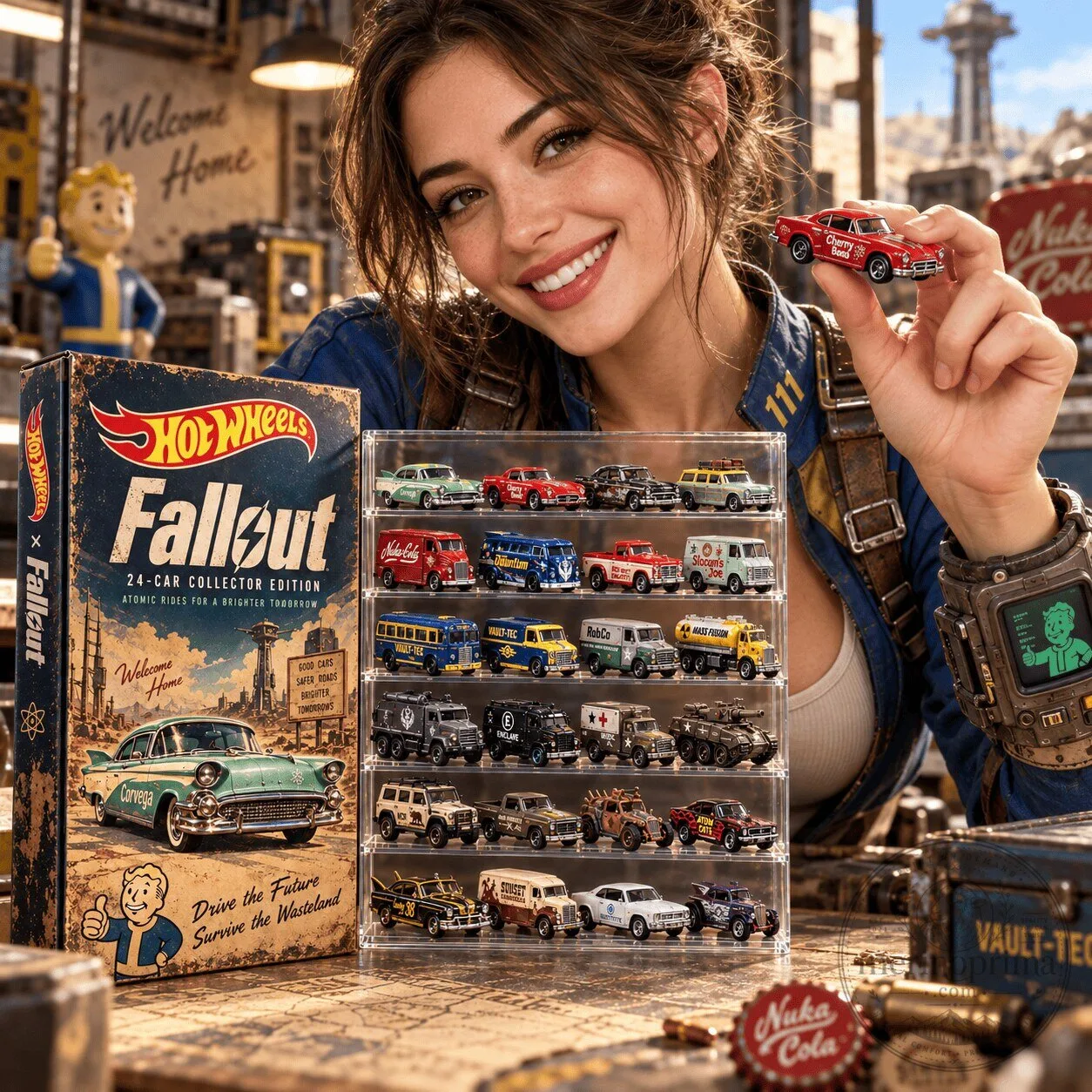 Hot Wheels Fallout 24-Car Collector Edition Atomic Rides Advent Calendar