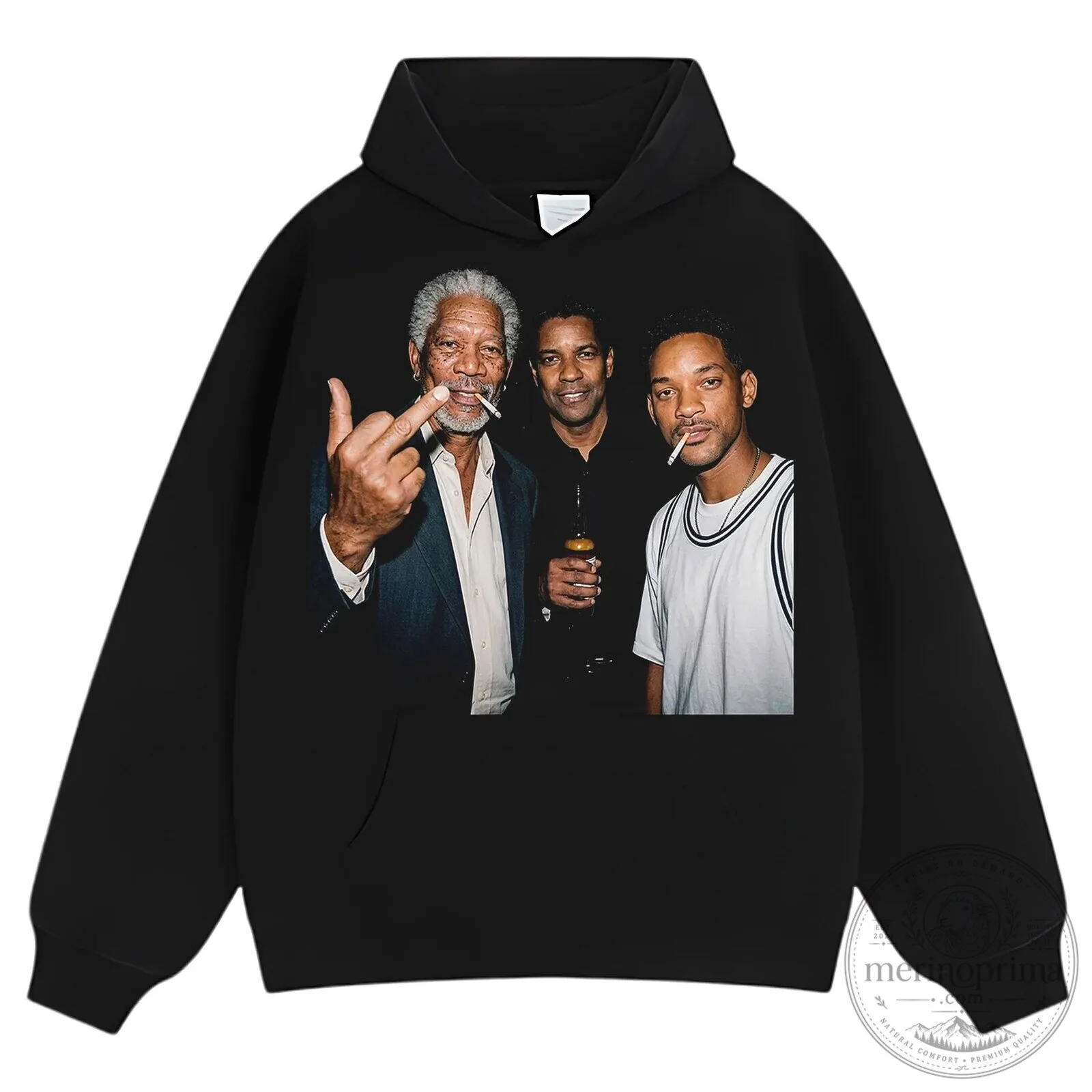 Morgan Freeman Denzel Washington Will Smith Actors Black T-Shirt 17 Morgan Freeman Denzel Washington Will Smith Actors Black T-Shirt