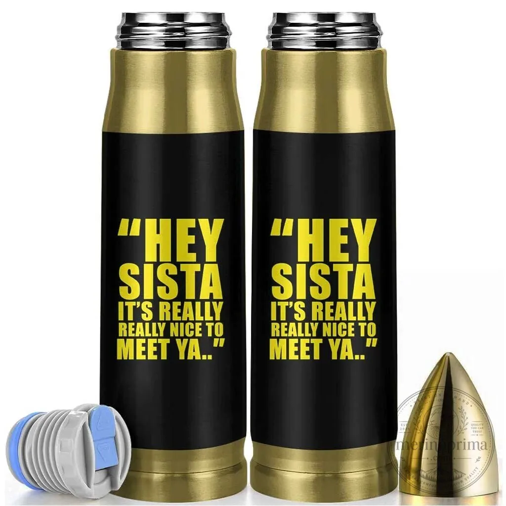 Hey Sista It's Really Really Nice To Meet Ya Funny Pop Nostalgia Bullet Tumbler