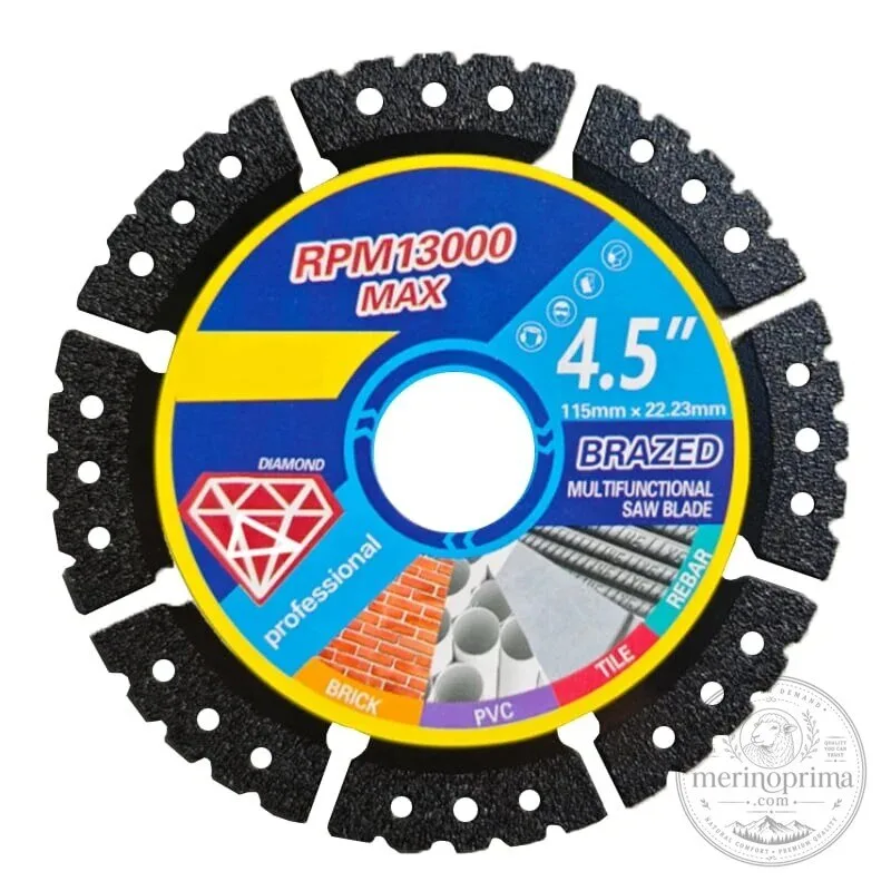 4.5 Inch Diamond Brazed Multifunctional Saw Blade for Multi-Material Cutting 14 4.5 Inch Diamond Brazed Multifunctional Saw Blade for Multi-Material Cutting