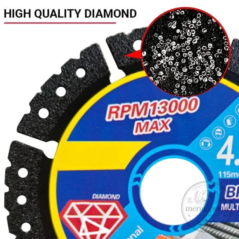 4.5 Inch Diamond Brazed Multifunctional Saw Blade for Multi-Material Cutting 19 4.5 Inch Diamond Brazed Multifunctional Saw Blade for Multi-Material Cutting
