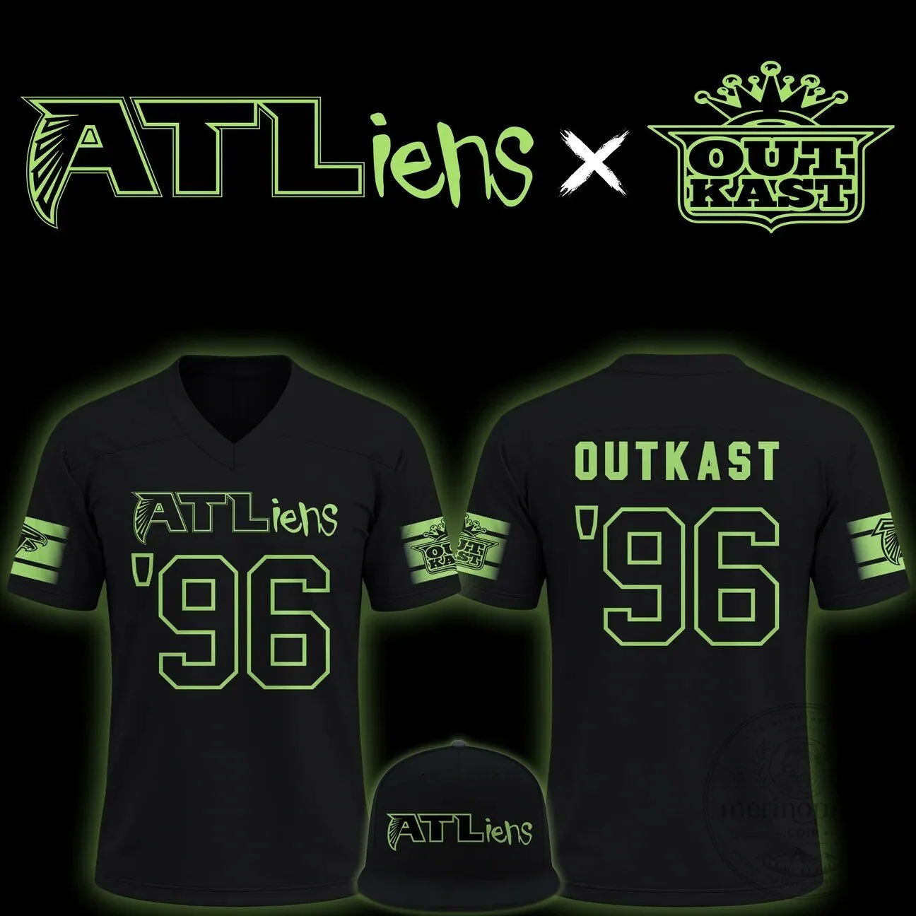 Outkast ATLiens '96 Atlanta Falcons 30th Anniversary Football Jersey