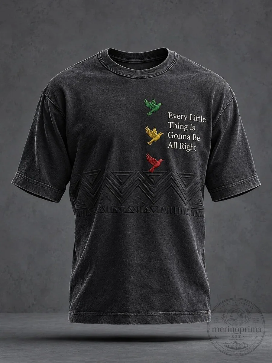 Every Little Thing Is Gonna Be All Right Reggae Birds T-Shirt