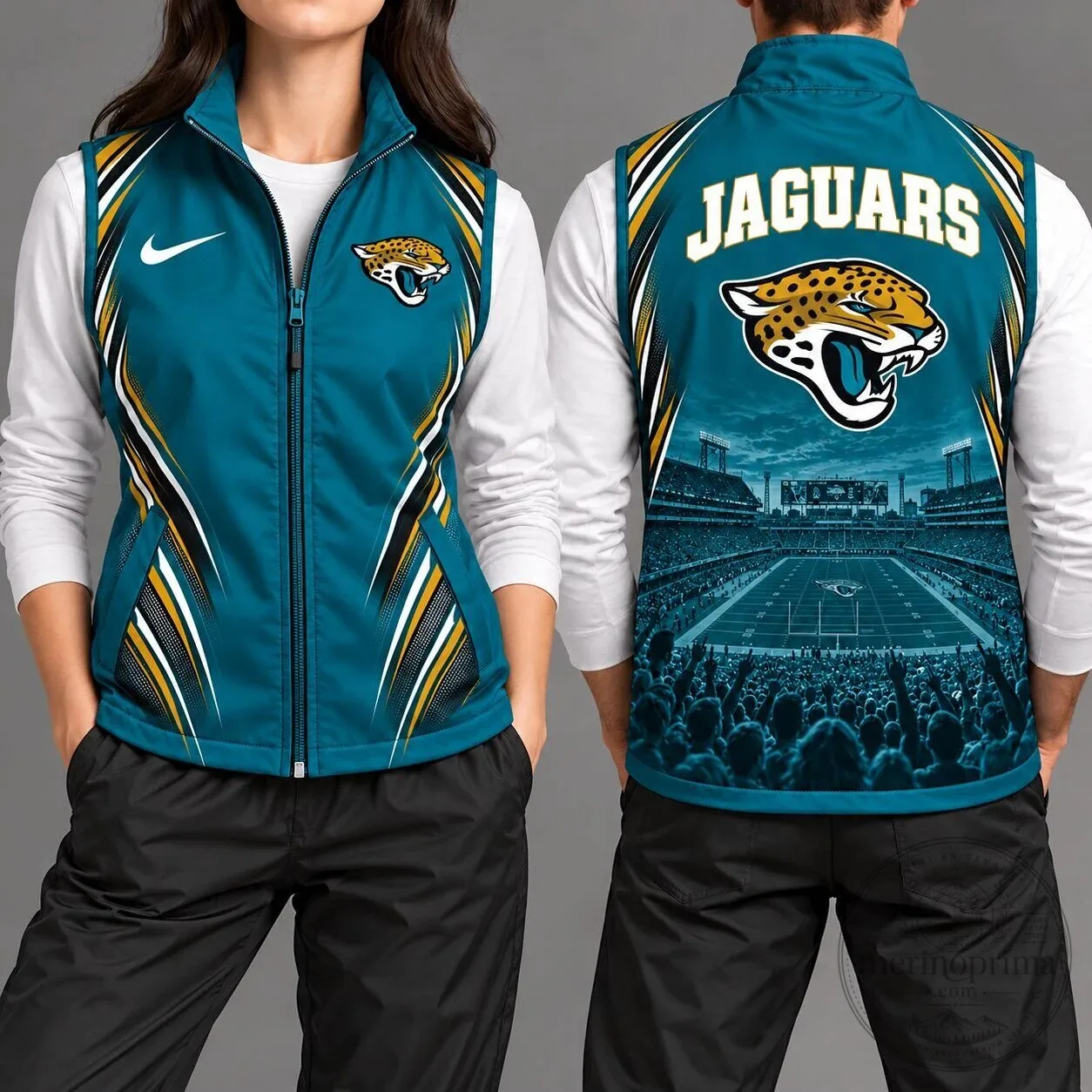 Jacksonville Jaguars NFL Football Team All-Over Print Sleeveless Vest